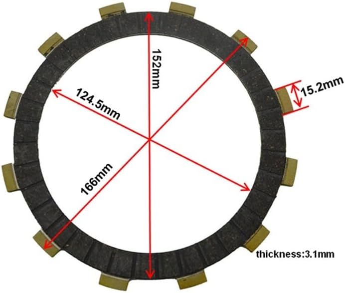 Friction Plates Motorcycle Parts Clutch Plates Friction Discs Fit For XTZ1200 FJR1300 XVS1300
