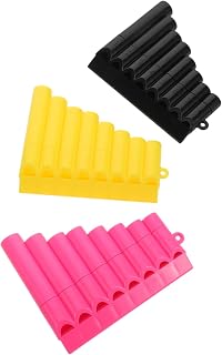 Toddmomy 3 Flautas De Pan Para Niños: Instrumentos Musicales Preescolares, Flauta De Pan De Plástico De 8 Tubos, Juguete Para El Aprendizaje Temprano De Música, Ideal Para La Educación