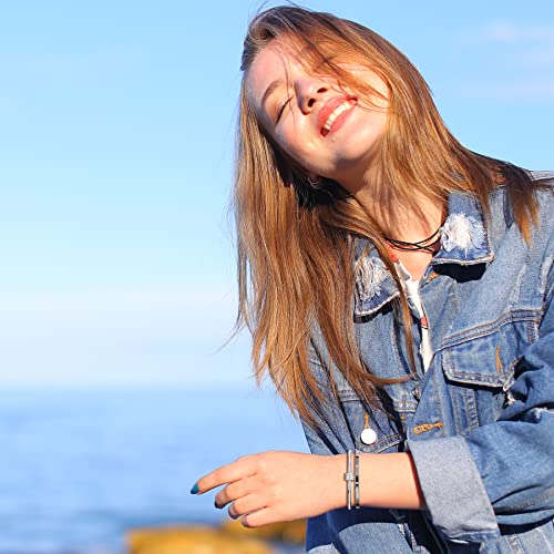 Maocen Women's Stainless Steel Bracelet Gold Plated Cuff Bangle With Cube Zircon Hinge Jewelry Oval Bangle Witness The Gift Of Love (4Mm Silver 2Pcs-A) #TOP1