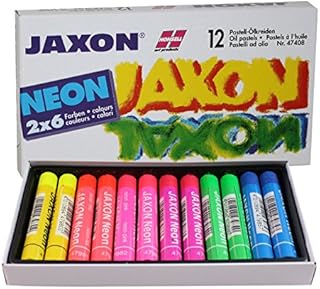 Jaxon 47408 Neon Pastel Oil Pastels Pack of 12