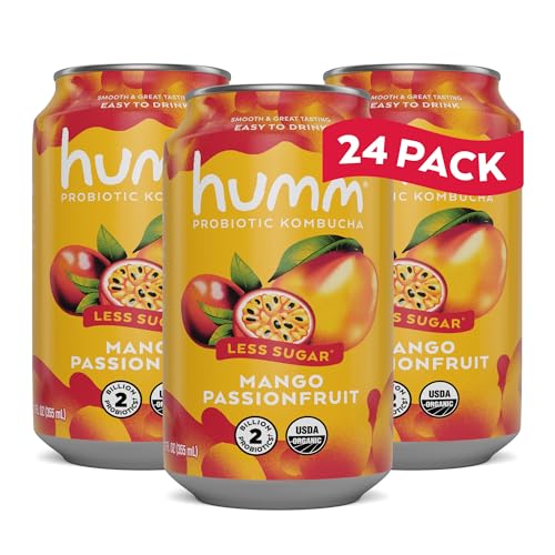 Humm Kombucha Mango Passionfruit, Organic, Vegan & GMO Free