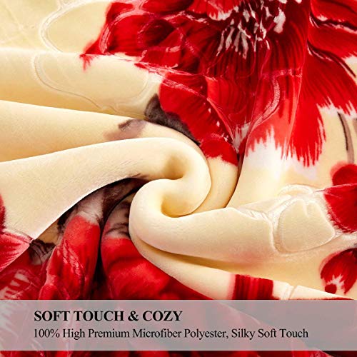 Jyk Plush Blanket Queen Size – 8Lbs 2 Ply Reversible Soft Fuzzy Warm Korean Style Faux Mink Fleece Bed Blanket For Autumn Winter #TOP7