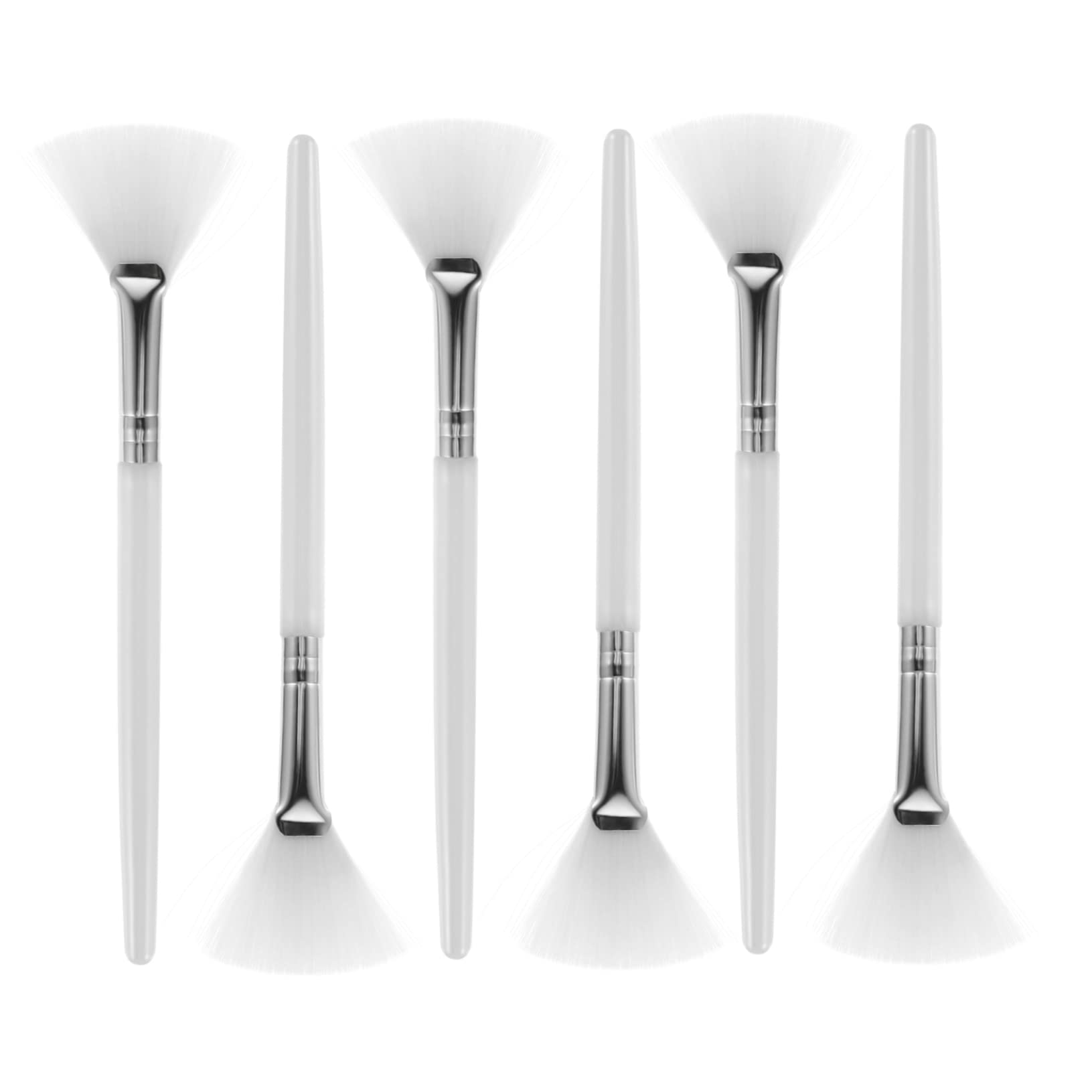 Outanaya Facial Mask Brush Set 6pcs Fan Mask Brush Beauty Brush Mask Tool Acid Alicator Gentle and Silky Touch