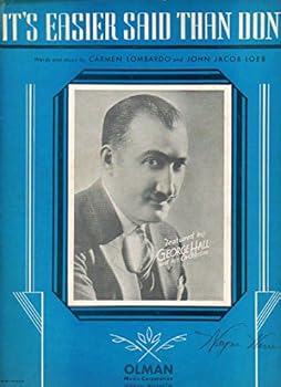 It's Easier Said Than Done (Sheet Music)