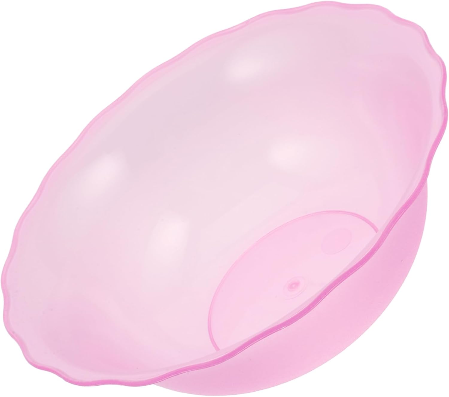 Plastic Face Wash Basin Bowl with Decorative Edges for Beauty Salons