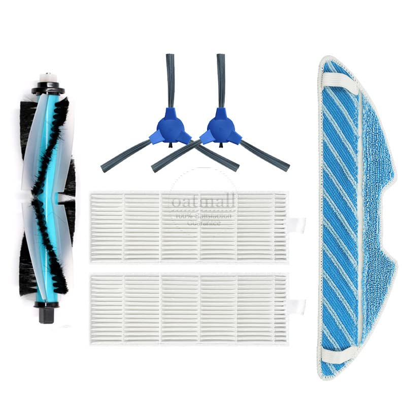 For Cecotec Conga 1390 1290 1590 Spare Parts Vacuum Cleaner Replacement Kit HEPA Filter Central Side Brush Accessories Comprehensive (Color : DK-1)