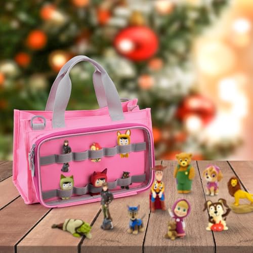 DDgro Carrying Bag Case for Toniebox Starter Set, for Tonies Box, Tonie Characters, Charging Station & Headphone, Bag Only (Pink) - Thumbnail 6