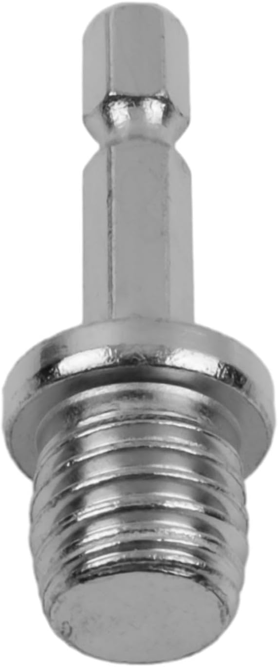 For M14 Drill Adapter Hex Shank Converter for Angle Grinder to Electric Drill, Heavy Duty METALs Polishing Disk Holder Rod, Power Tool Extension Coupler