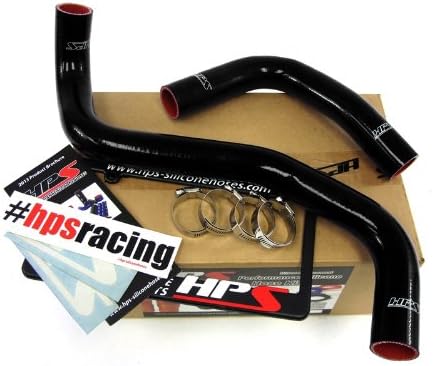 HPS 57-1302-BLK-2 Black Silicone Radiator Coolant Hose Kit