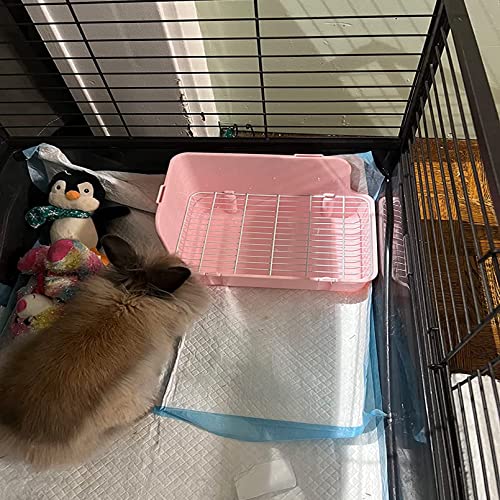 Image of Guinea Pig Litter Box Corner Bunny Toilet Small Animal Potty Training with Dustpan Broom Chew Toys for Chinchilla Ferret Hedgehog Gerbil (10 Pcs)
