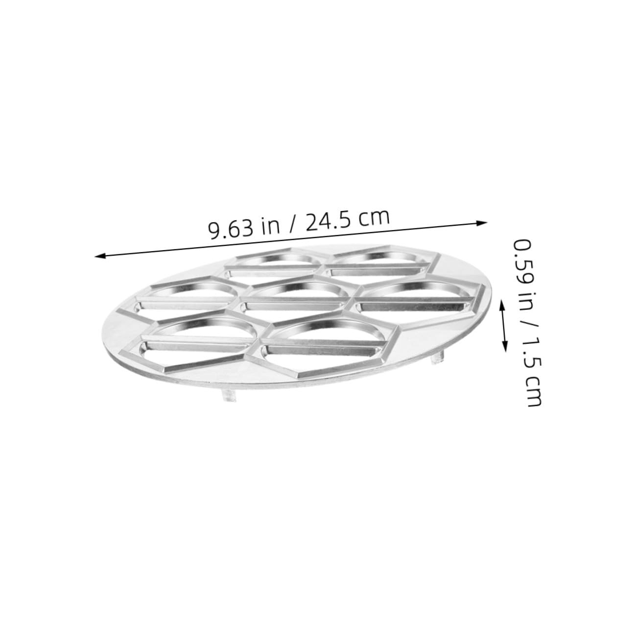 Molde de Aluminio para Raviolis 2 Piezas, Plata, Reutilizable