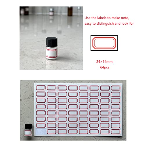 Cadbibe 2ML PLASTIC CAP VIAL--12PCS 2Ml Clear Glass Vials With Screw Caps And Plastic Stoppers, 1/2 Dram Small Liquid Sample Vial thumb #5