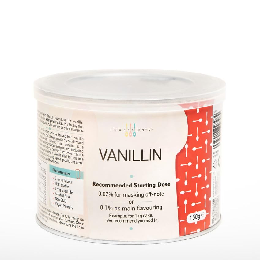 Vanillin | Premium Quality Vanilla Substitute | Food Flavouring Powder with Rich Aroma & Taste | 150g