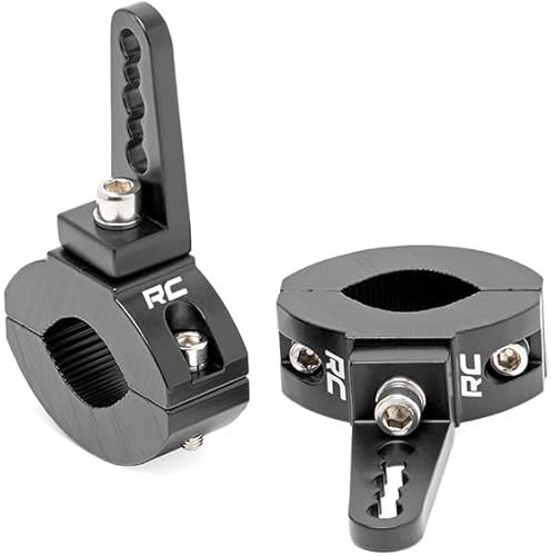 Rough Country Abrazaderas de luz LED ajustables para barras de rollo de 1 a 1.5 pulgadas - 70170