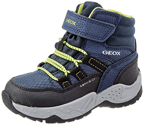 Geox Jungen J Sentiero Boy B Abx Stiefeletten,30 EU,Navy Lime