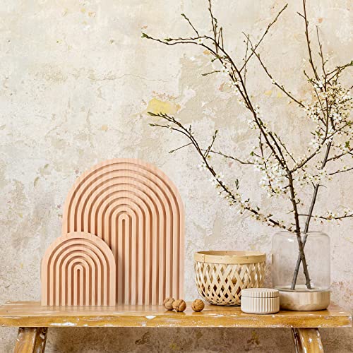 Tablas de cortar de madera decorativas ovaladas 2 piezas miniatura 5