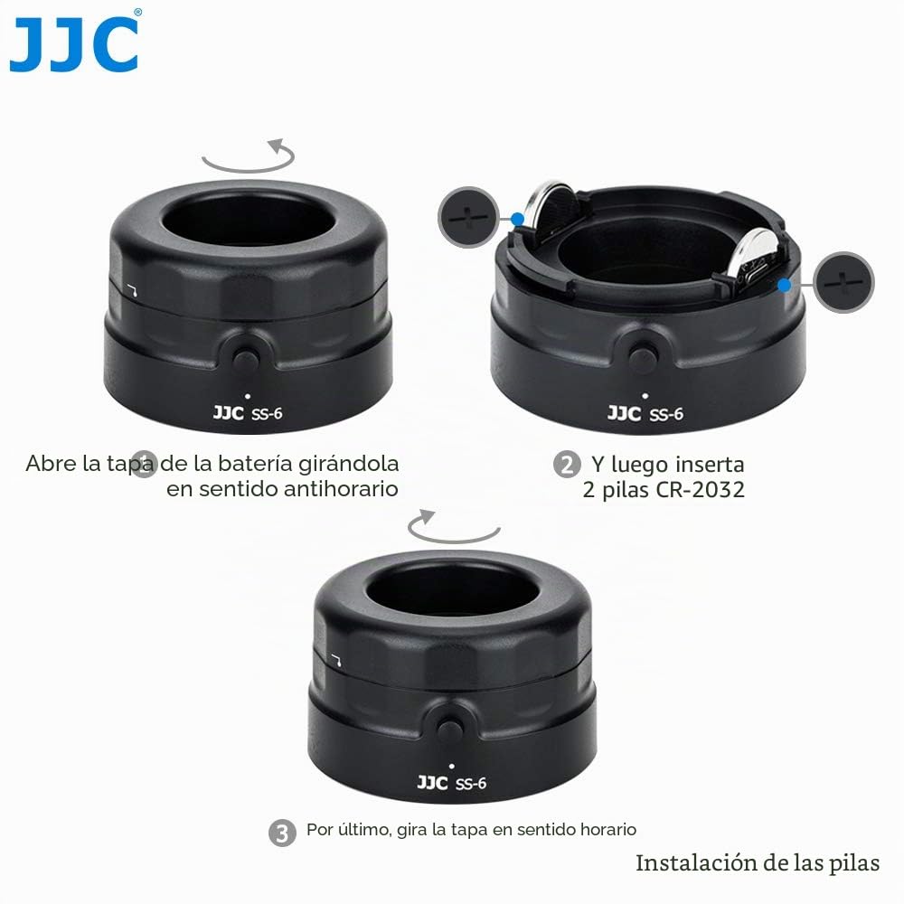 JJC Lupa del Sensor con Aumento de 7X y LED Ultrabrillantes para Cámaras DSLR/Mirrorless
