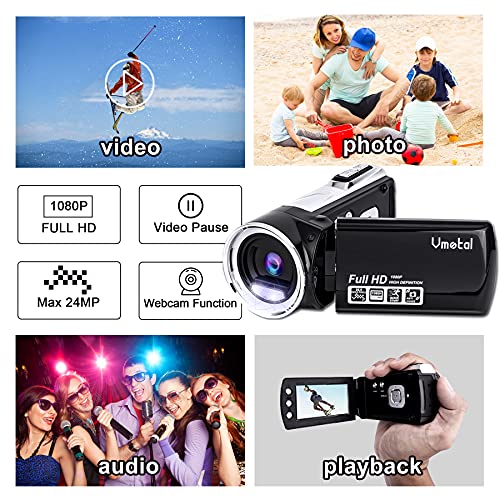 HG8162 digitale videocamera 1080P FHD camcorder / 2,7" TFT LCD-flipscherm / 270 graden draaibare camcorder voor kinderen/tieners/studenten/beginners/oudere mensen - Image 3