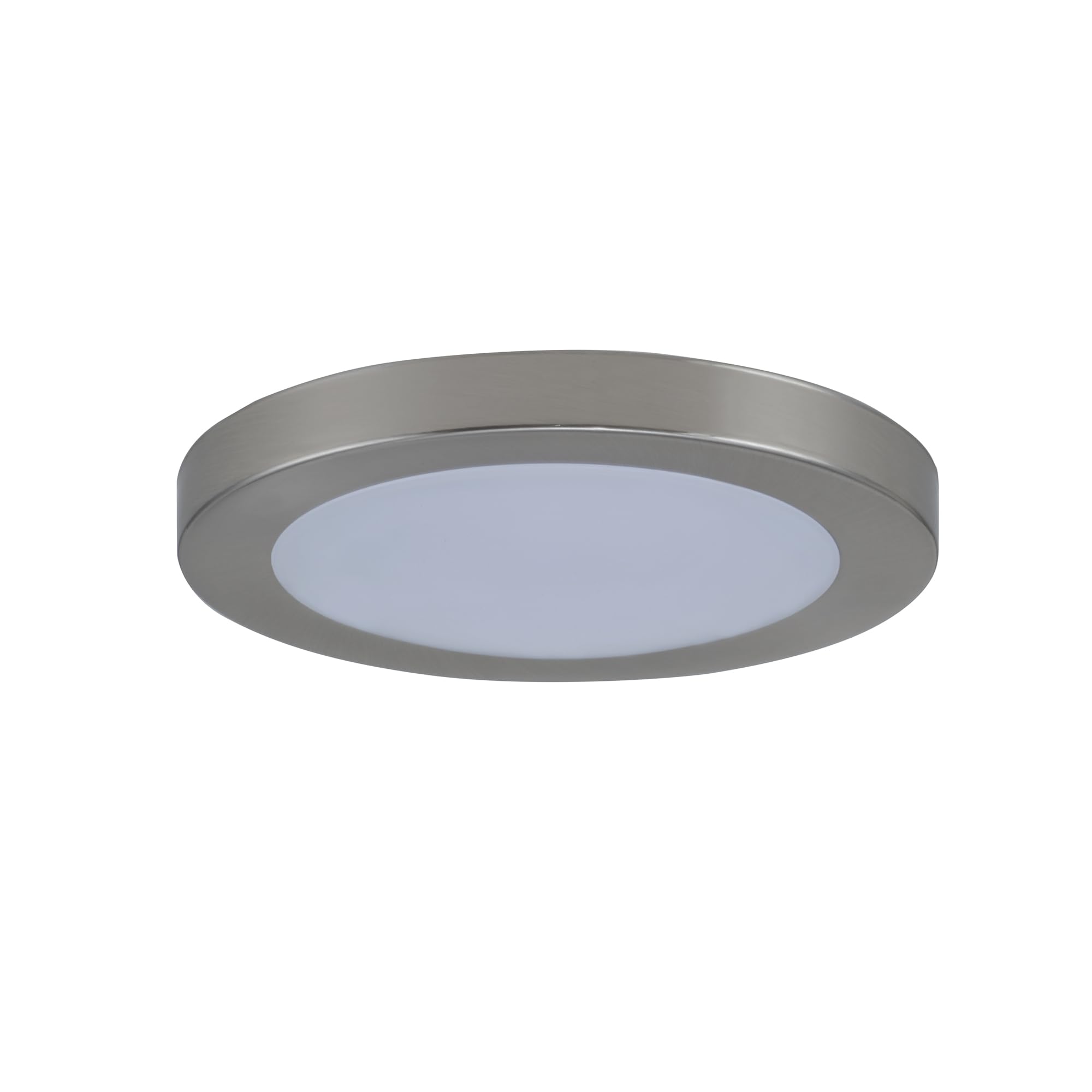 RP Lighting + Fans 8" Wide LED Ceiling Fan Light Set, Brushed Nickel discount deal