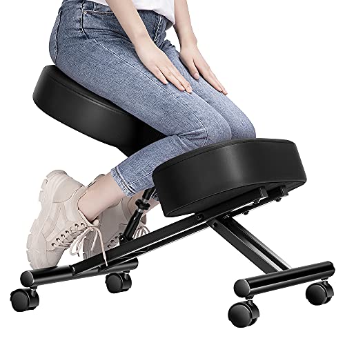 Ergonomic Kneeling Chair Adjustable Stool with...