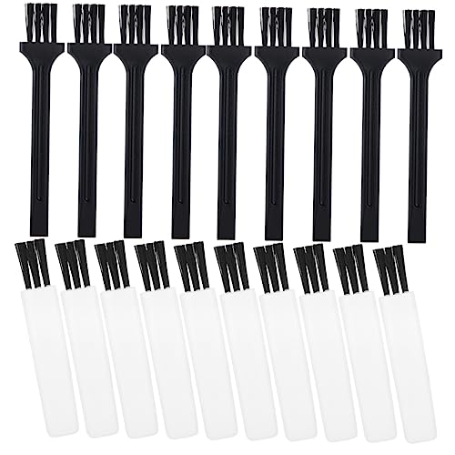HONMEET 30pcs Electric Razor Cleaning Brush Mini Gap Plastic Beard Shaver Brush for Keyboard Pc Fan Dashboard