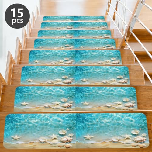 Protectores de escalera para interiores estilo playa para renovar tu hogar 6