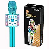 TRAELY Gifts for 5-10 Year Old Girls Kids Karaoke Microphone Christmas Party Presents Ideas Birthday Gifts for Girls Age 5 6 7 8 9 10(Blue)