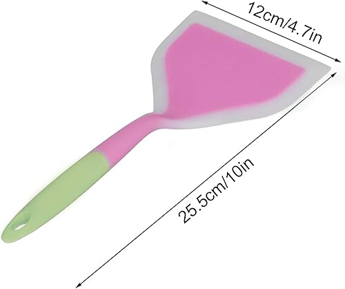 Miniatura 6 de Espátula de boca ancha para freír en la cocina del hogar, silicona transparente, no tóxica, no pegajosa, perfecta para tamagoyaki, panqueques,