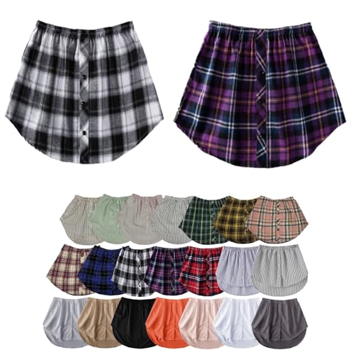 2PCS t fB[X,C[h Ci[, C[hXJ[g,Shirt Extender For Women Layering (J,3XL)