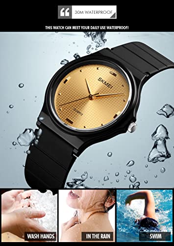 Image of SKMEI Women Waterproof Watch, Wrist Watch for Lady Girls Dress Casual Analog Quartz Watches for Women -1421