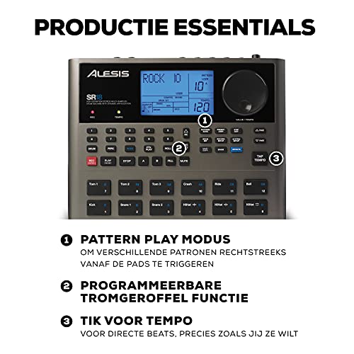 Alesis SR-18 - Standalone drummachine van studiokwaliteit met ingebouwde geluidsbibliotheek, prestatiegerichte I/O en ingebouwde effecten/processors - Image 5