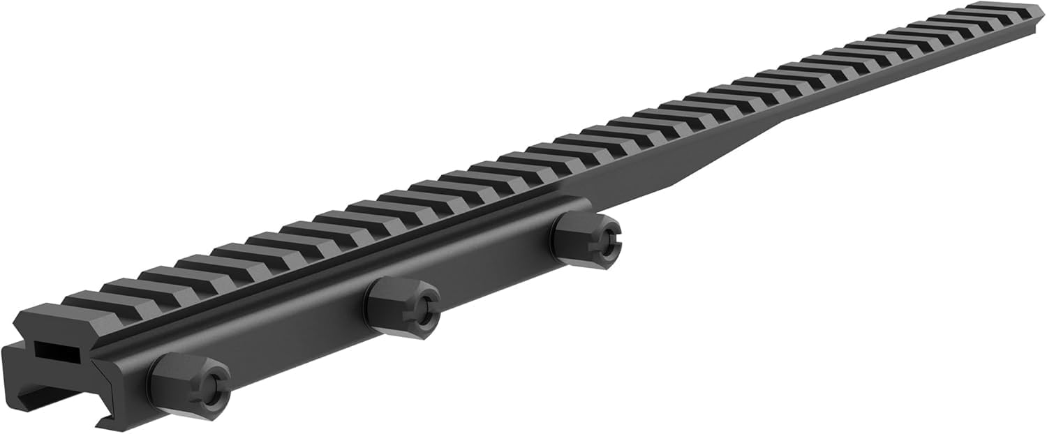 34-Slot Extended Picatinny Rail Riser Mount (1"/0.83"/0.5" Height), 13.6" Length Flat Top Mount Adapter and Riser Mount