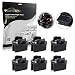 Partsam 6x 168/194(T3-1/4) Twist Lock Wedge instrument Panel Dash Light Bulb Base Socket