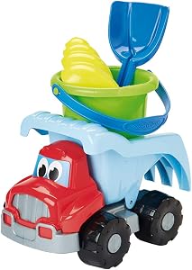Giocattoli Ecoiffier 502 – Camion Ribaltabile da Spiaggia con Set di Giochi di Sabbia, Gioco all’aperto, a Partire da 18 Mesi, Prodotto in Francia
