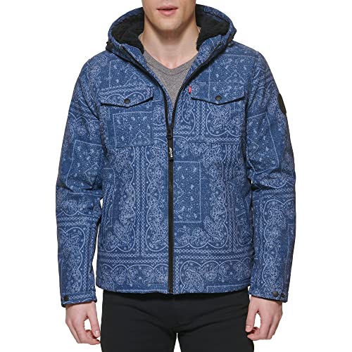 Image of Levi's Men's Soft Shell Two Pocket Hooded Trucker Jacket