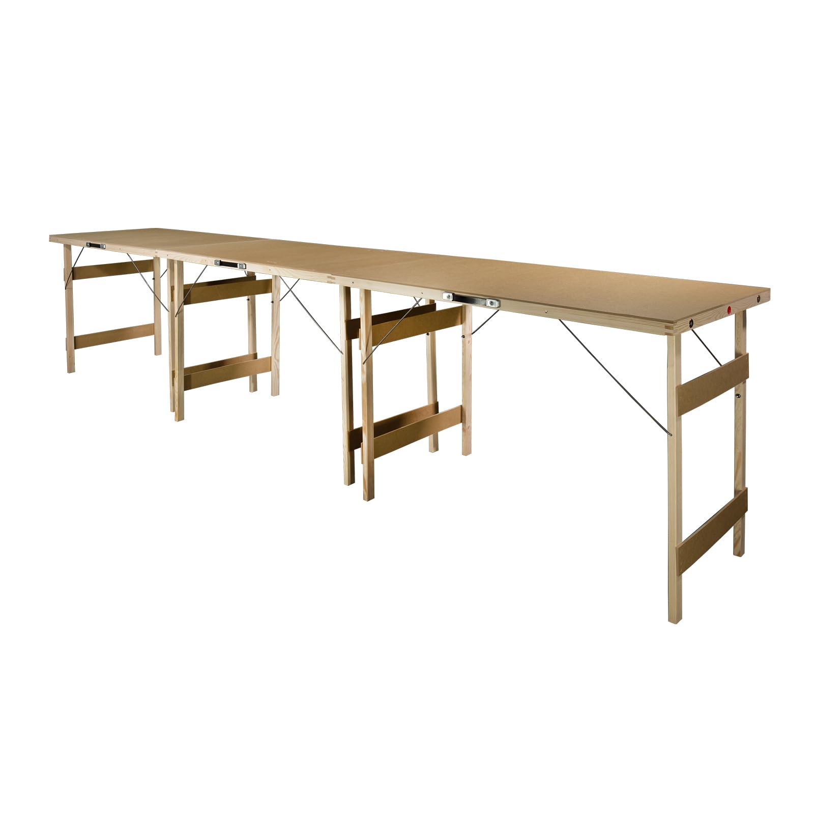 FIXKRAFT 3er Set Faltbarer Campingtisch Holz 100x56 Kleiner Klapptisch Camping Garten Tisch Klappbar Multifunktionstisch Tapeziertisch Beistelltisch mit Magnete Garten