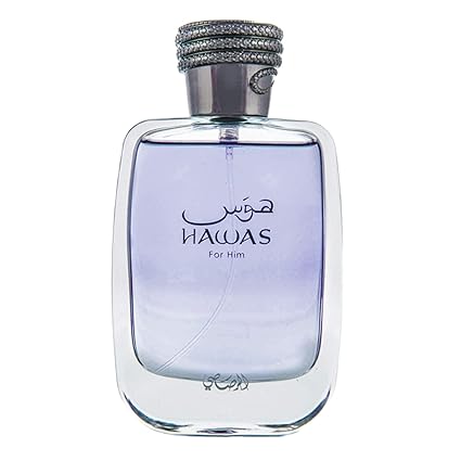 RASASI Hawas For Men Eau De Parfum Spray 100ML (3.4 Oz) - Long Lasting Arabian Perfume, Premium Perfume Men, Ideal for Special Occasions & Daily Elegance, A Bold and Captivating Fragrance