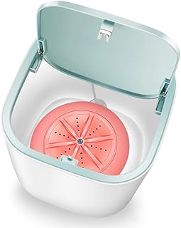 Eastdall Lavadora Ultrassônica Rotativa,Mini Máquina de Lavar Roupa Lavadora de Tambor Lavadora de Roupa Interior Meias Lavadora Portátil Rotativa Lavadora de Turbina Ultrasônica Pessoal Conveniente