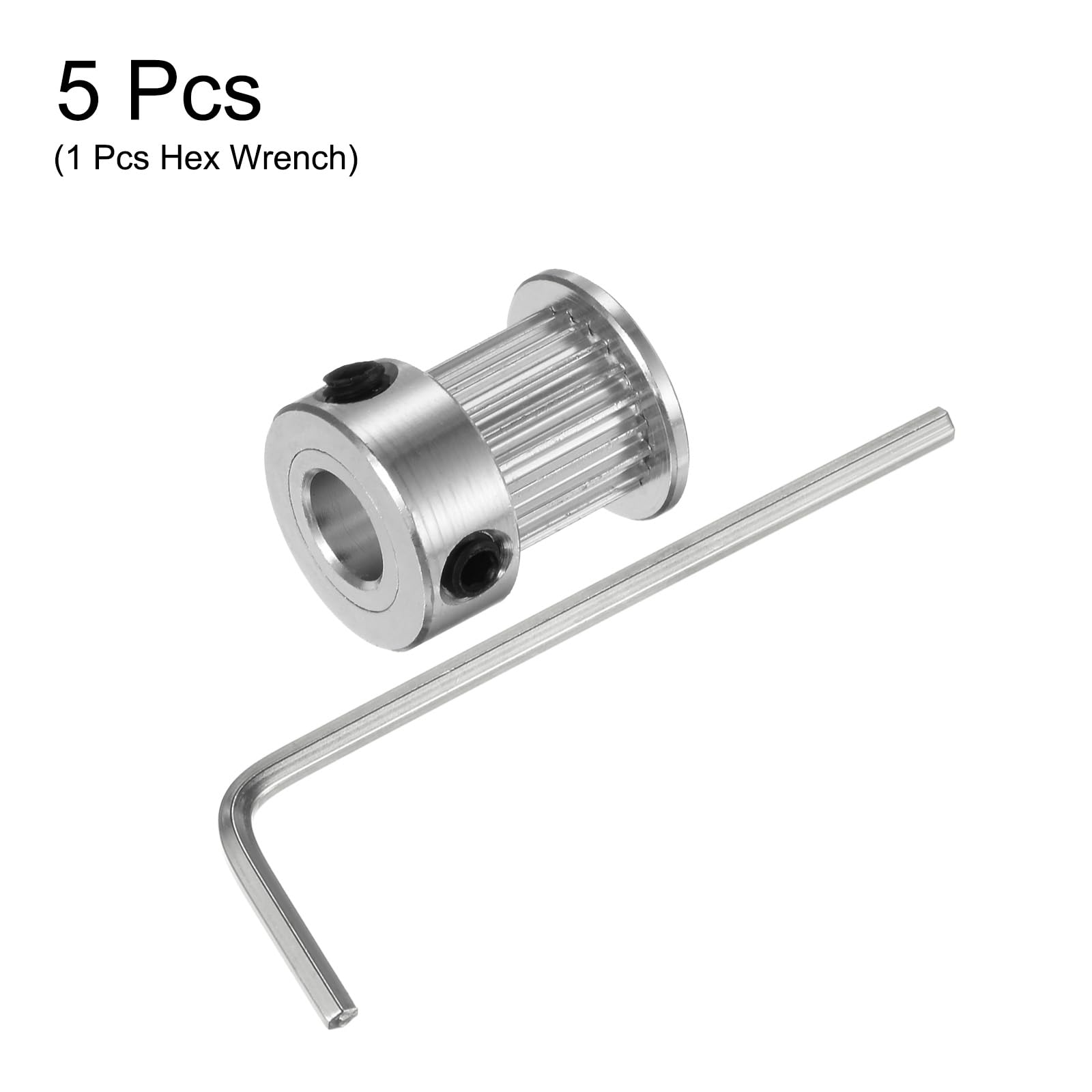 5 Stück 2GT Aluminium-Zahnriemenscheibe – 16/20 Zähne, 3/5 Mm Bohrung, Für 6/10 Mm Riemenbreite – Für 3D-Drucker & Co. (W6mm, 20T, Bohrung 3, Zahnlos 5 Stück 2GT Aluminium-Zahnriemenscheibe – 16/20 Zähne, 3/5 Mm Bohrung, Für 6/10 Mm Riemenbreite – Für 3D-Drucker & Co. (W6mm, 20T, Bohrung 3, Zahnlos