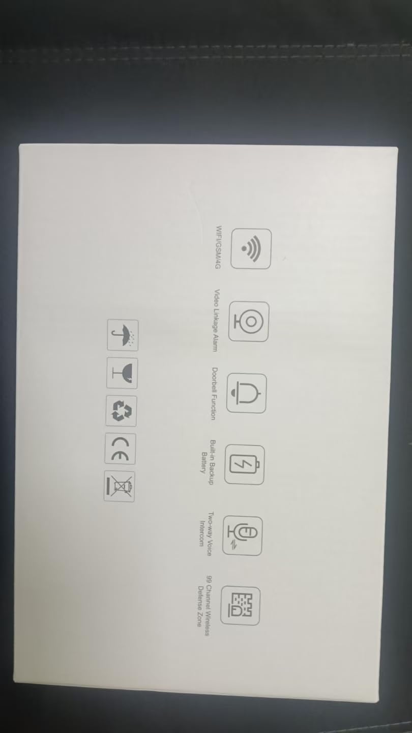 PGST Drahtloses Heim-Alarmsystem,4G+WiFi Sicherheitssystem mit Bedientastatur,Tür-/Fenster-Sensoren, Bewegungsmelder,120dB Alarm-Sirene, Alexa-kompatibel,Ohne monatliche Gebühren