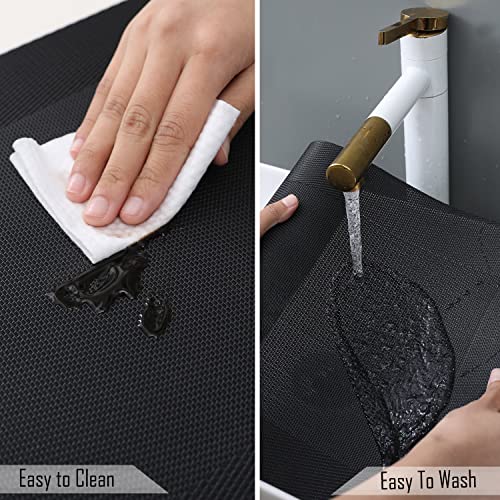 Image of HOKIPO PVC Washable Set of 6 Placemats for Dining Table - 45x30 cm (AR3041)
