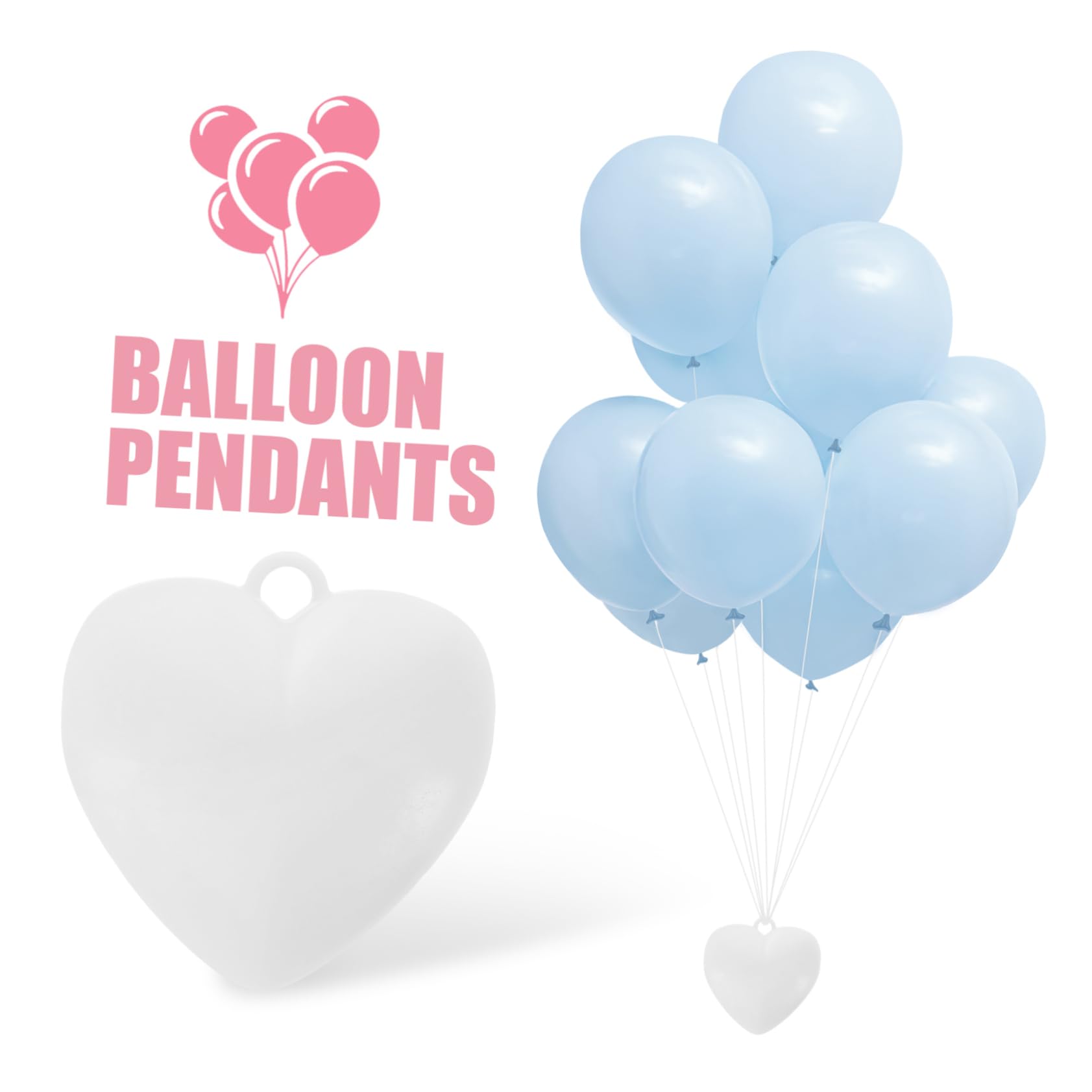 MAGICLULU 4 Pezzi Pesetti per Palloncini Forma Pesante Decorativi e Riutilizzabili Supporti Sicuri per Palloncini Foil per Feste Matrimoni Shower Ed