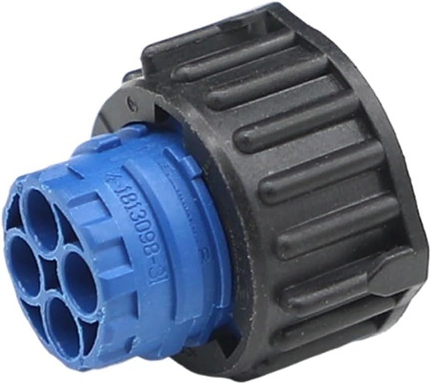 4-1813099-1 円形自動車用コネクタ 青 2穴メス クリップ付き プラスチックシェルコネクタ(20set)