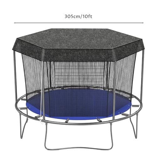 Toldo para trampolín de 10 pies redondo y resistente con bloqueo UV 2