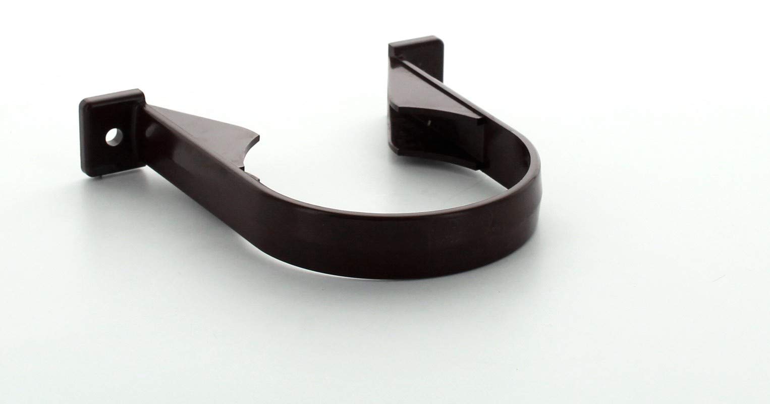 Hunter Plastics Brown Hunter Soil 82Mm Bracket - Pipe (2 Screw Fixing) Various Colours S612 (Brown)