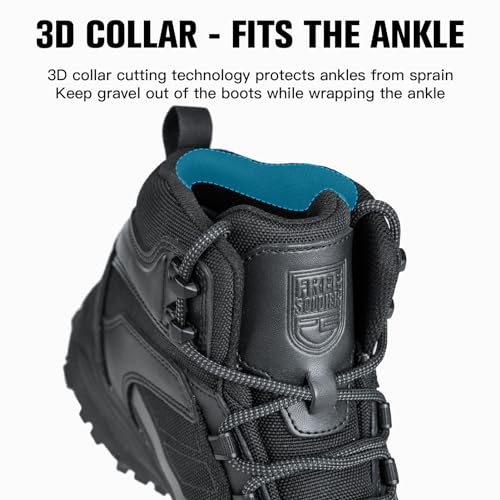 FREE SOLDIER Waterproof Hiking Boots for Men Black Boots Hiking Shoes for Men3