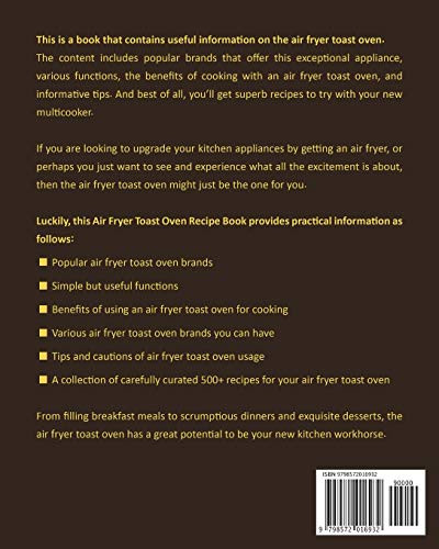 Air Fryer Toast Oven Recipe Cookbook 2021: The One-stop Cookbook for COSORI, Breville Smart, Cuisina