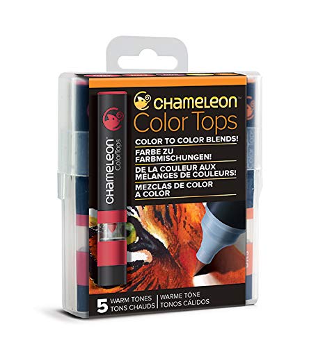 Chameleon Art Products - 5 Color Tops; Puntas de mezcla Chameleon; Tonos Calidos