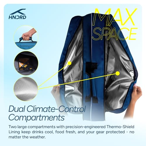 Image of Hundred CosmoGear Max Kit Bag with Dual Climate-Control Compartments | Dedicated Shoe Pocket | Ergonomic Back Straps|for Professional Play |Ideal for Men & Women (Royal Blue)