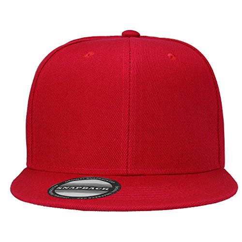 Image of Falari Wholesale 12 Pack Snapback Hat Cap Hip Hop Style Flat Bill Blank Solid Color Adjustable Size